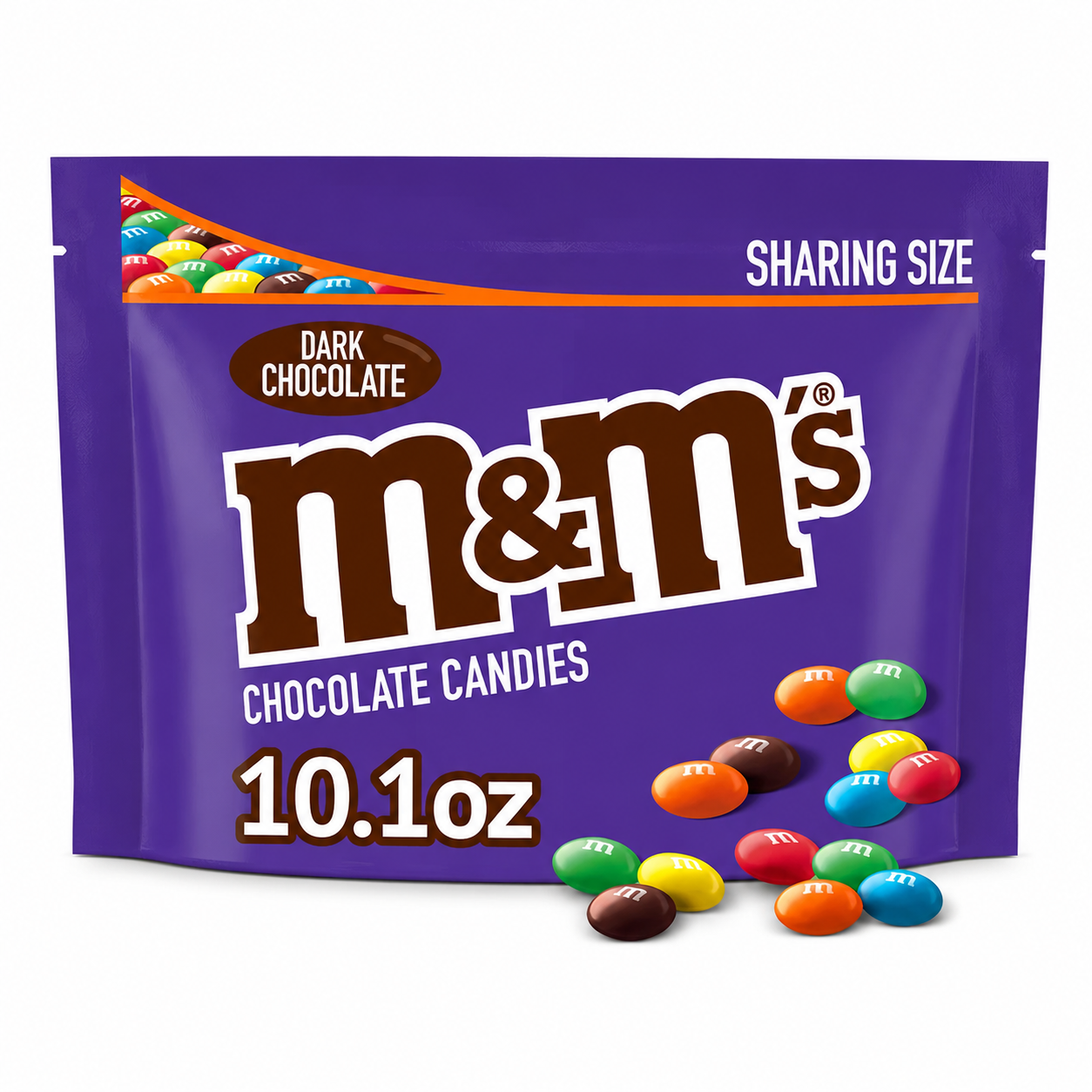 M&M's Dark Chocolate Candy Sharing Size Bag 10.1 oz M&M's